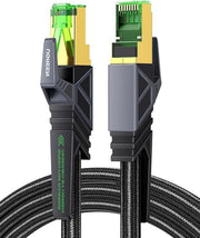 Cavo LAN Cat 8 per gaming - 40 Gbps - Superspedito - Antinterferenza - Cavo di rete - Cavo Ethernet - Compatibile con PS5 - Steam Deck - ROG Ally - Xbox - Switch - Router - PC