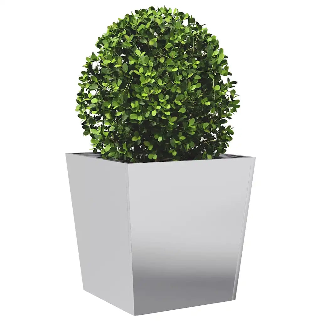 Fioriera | Cassetta per fiori | Vaso da Giardino 50x50x50 cm in Acciaio Zincato