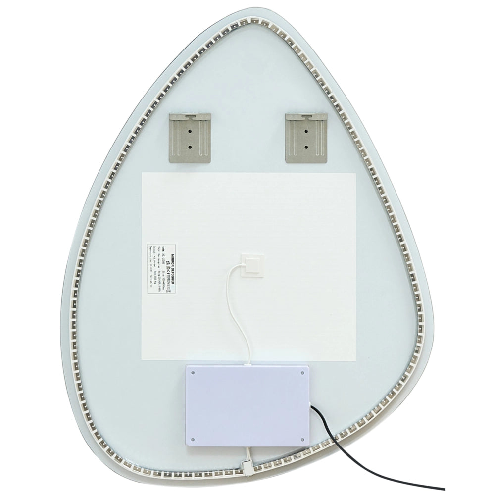 Specchio da parete a LED 90 x 70 cm, moderno e contemporaneo, per bagno, trucco e camera da letto