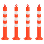 Dissuasori Traffico con Catena 4 pz 75 cm in PE 150963