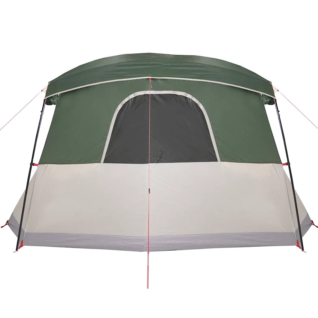 Tenda da Campeggio con Portico per 4 Persone Verde Impermeabile 94536