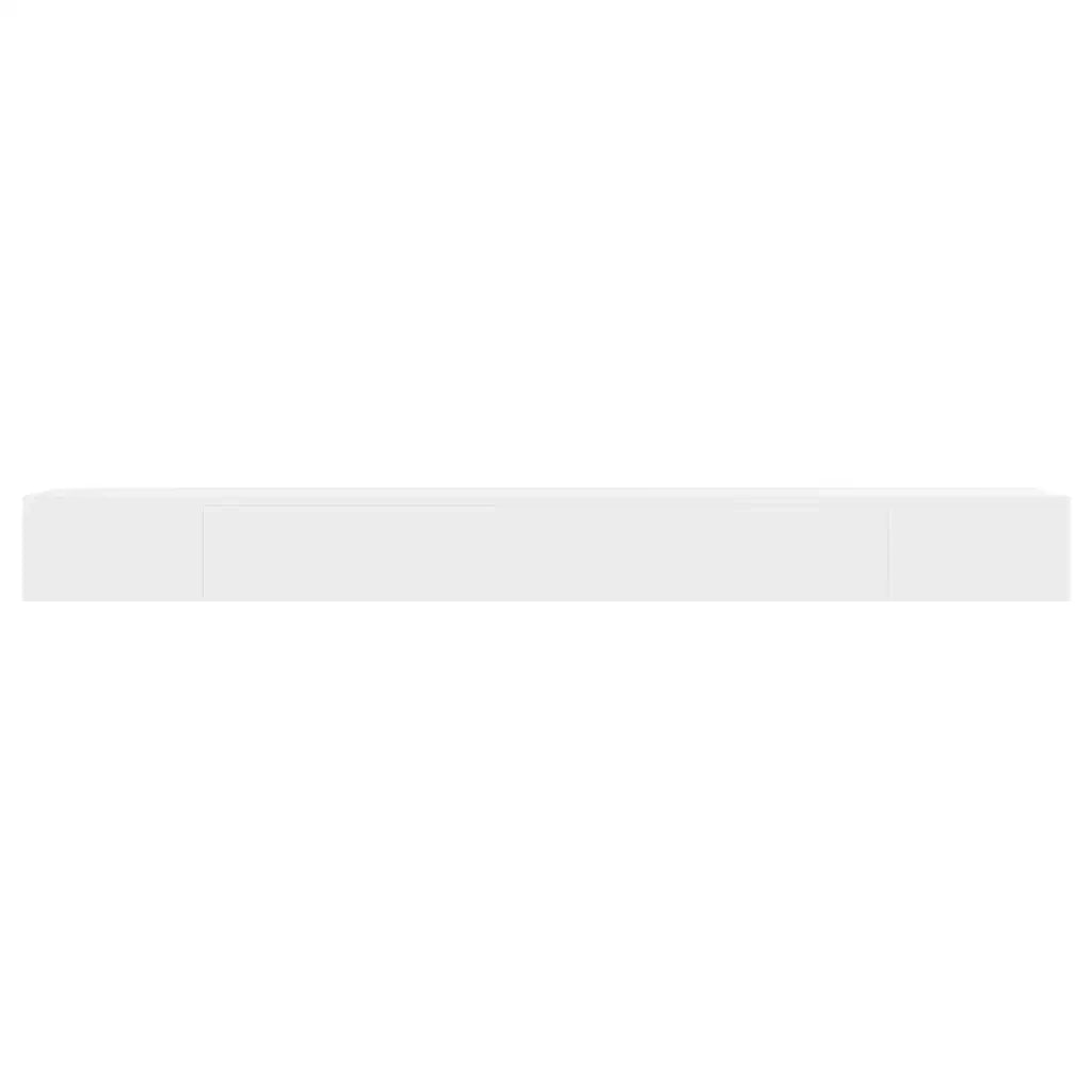 Mensola per Pareti con Cassetto Bianco MDF per Libri/DVD cod mxl 33735