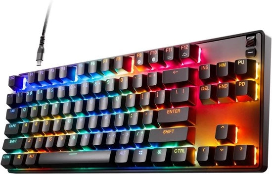Tastiera da Gioco con Illuminazione - Tastiera da Gioco Meccanica - Tastiera Multimedia - Qwertz/Qwerty - Illuminazione RGB - Illuminazione a Led - Tastiera Ergonomica