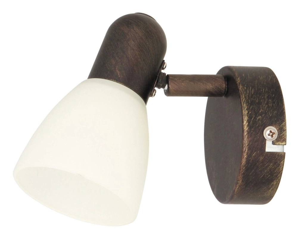 Applique Soma vetro E14 bronzo antico Rabalux 6591