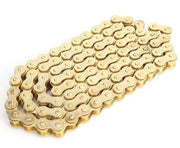 Catenaccio Giallo - 48 Anelli - 121,5 cm - Adatto per Motocross/Dirt Bikes - 420 Denti - Manutenzione Professionale Consigliata - Catenaccio Motociclistico