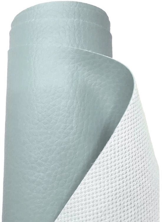 Tessuto imitazione legno corrente acqua impermeabile perimetrazione corrente struttura legno stoffa venduto per metro - 200 cm x 140 cm (azzurro chiaro)