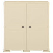 Armadietto in Plastica 79x43x85,5cm Effetto Legno Bianco Angora 340596