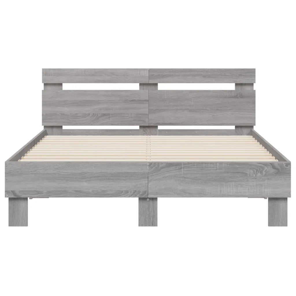 Giroletto Testiera Grigio Sonoma 120x200 cm Legno Multistrato 3207432