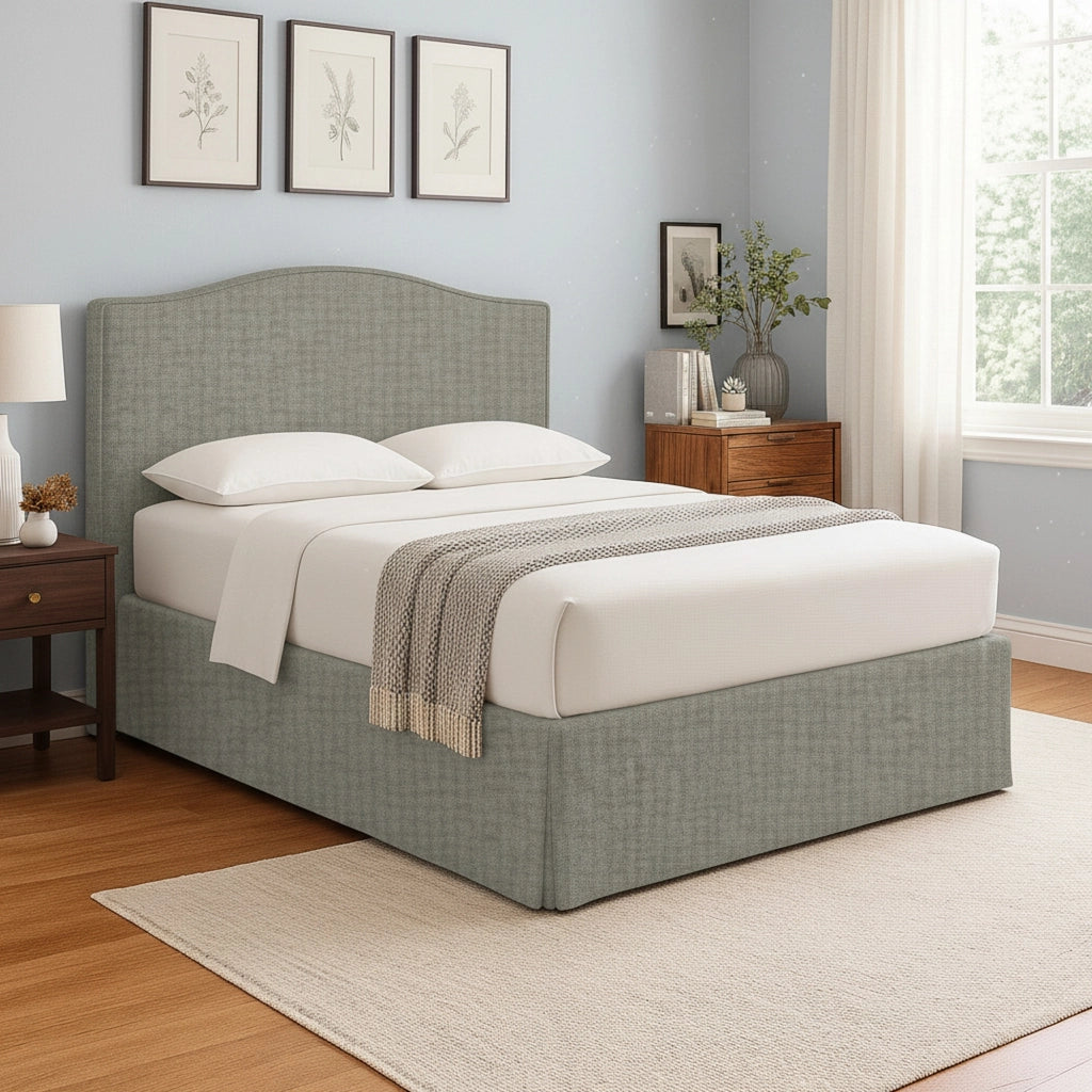 Batley, Letto Singolo Sfoderabile Made in Italy, Grigio