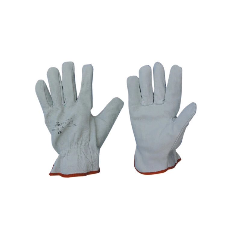 PL GUANTI BOVINO TUTTO FIORE BIANCO TG. 9- 6,0 pz