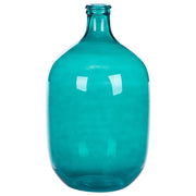 Vaso decorativo in vetro turchese 48 cm decorativo fatto a mano rotondo a forma di bocciolo da tavolo decorazione della casa design moderno
