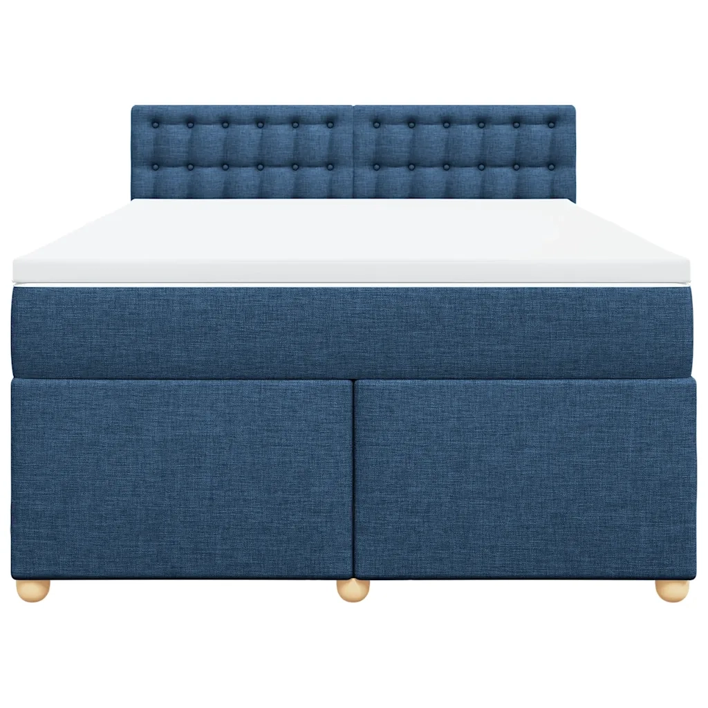 Giroletto a Molle con Materasso Blu 140x190 cm in Tessuto 3288995