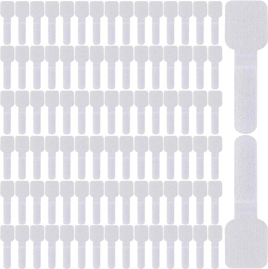 Haken per Autoadesivo Transparenti Extra Resistenti - 100 Pezzi | Per Reti per Gatti, Reti per Balcone, Reti di Protezione per Gatti | Fissaggio Esterno senza Forare