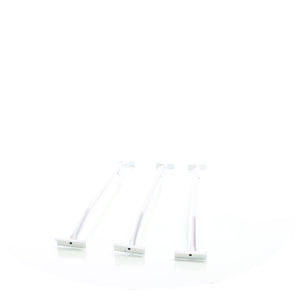 Staffe telo per rimorchi leggeri e carrelli appendice, 3 barre allungabili 100-145cm, in alluminio