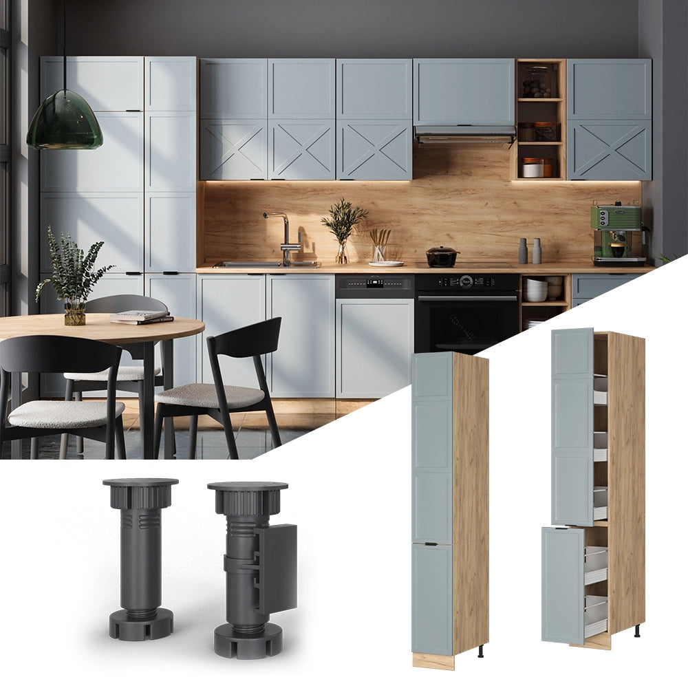 Armadio da farmacia Fame-Line Blu-grigio chiaro/Rovere dorato 30 cm Vicco
