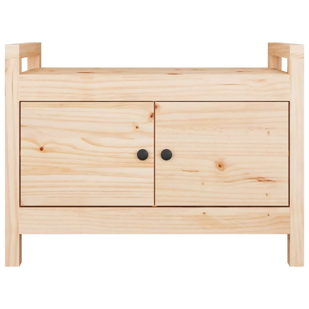 Panca da ingresso 80 x 40 x 60 cm in legno massello di pino 02_0010797