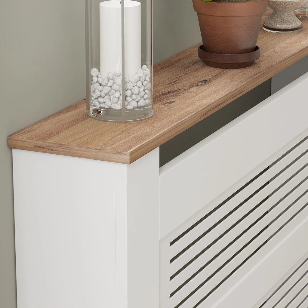 Armadio radiatore in legno "Termora" 112 x 19 x 82 cm - Pino Atlantico