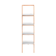 SoBuy Libreria multifunzionale Scaffale a scala con 4 ripiani Scaffale da parete Portaoggetti salvaspazio Grigio 44x39x169 cm HSTR02-K-HG