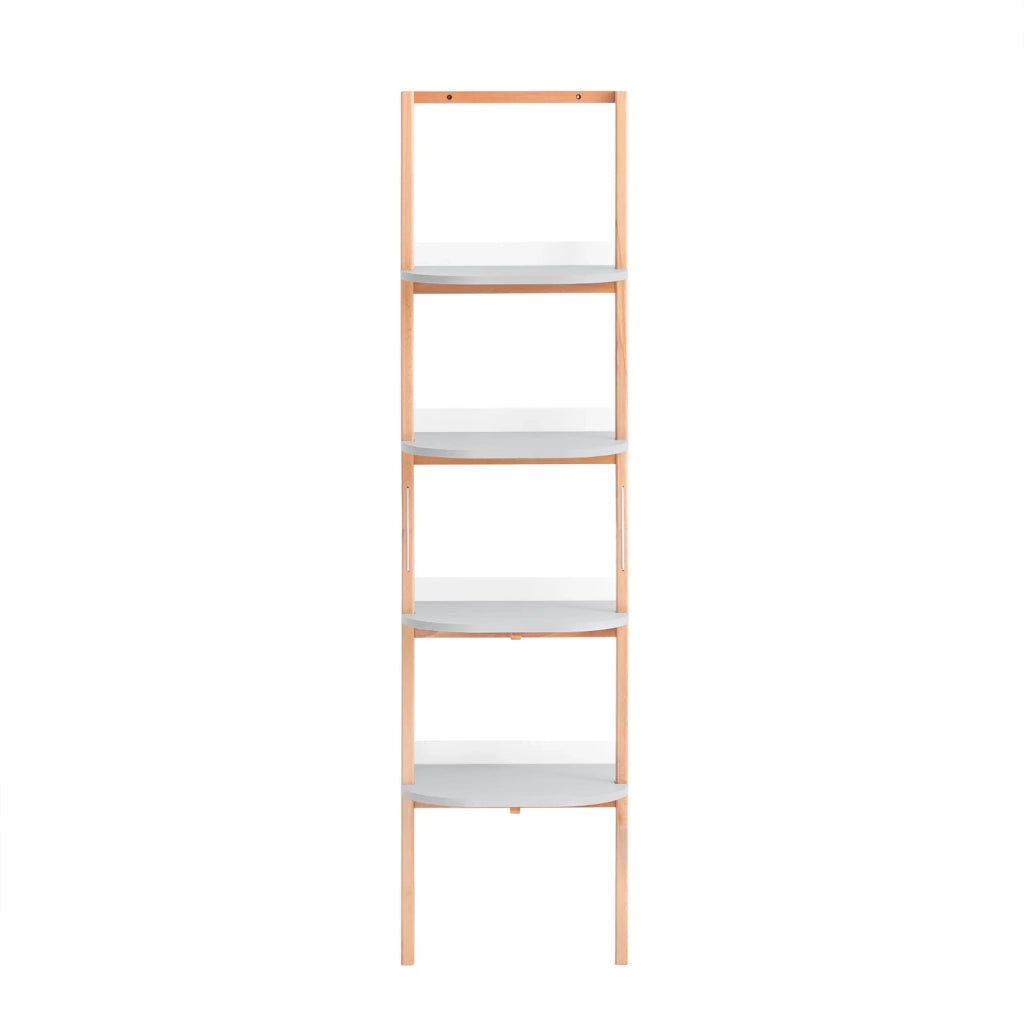 SoBuy Libreria multifunzionale Scaffale a scala con 4 ripiani Scaffale da parete Portaoggetti salvaspazio Grigio 44x39x169 cm HSTR02-K-HG
