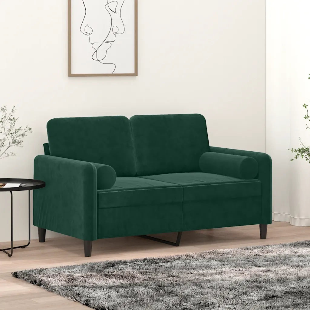 Cuscini Decorativi 2 pz Verde Scuro ?15x50 cm in Velluto CFW9486372