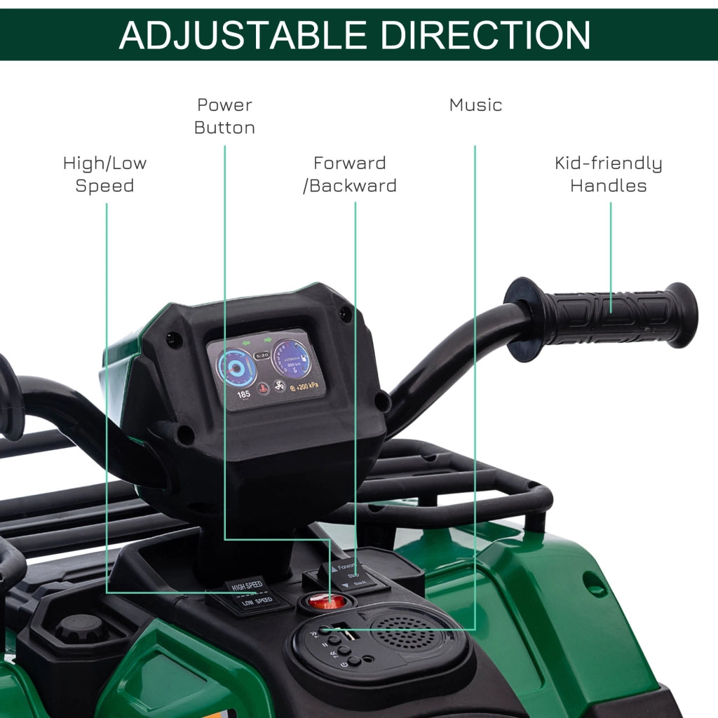 Quad Elettrico per Bambini 12V Verde