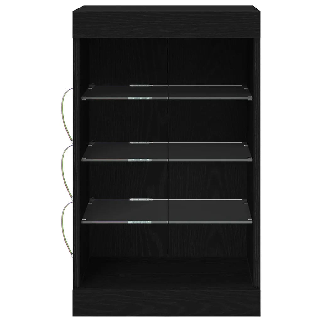 Credenza-Buffet-Armadio da cucina Rovere Nero 41 x 37 x 67 cm Legno multistrato 662093