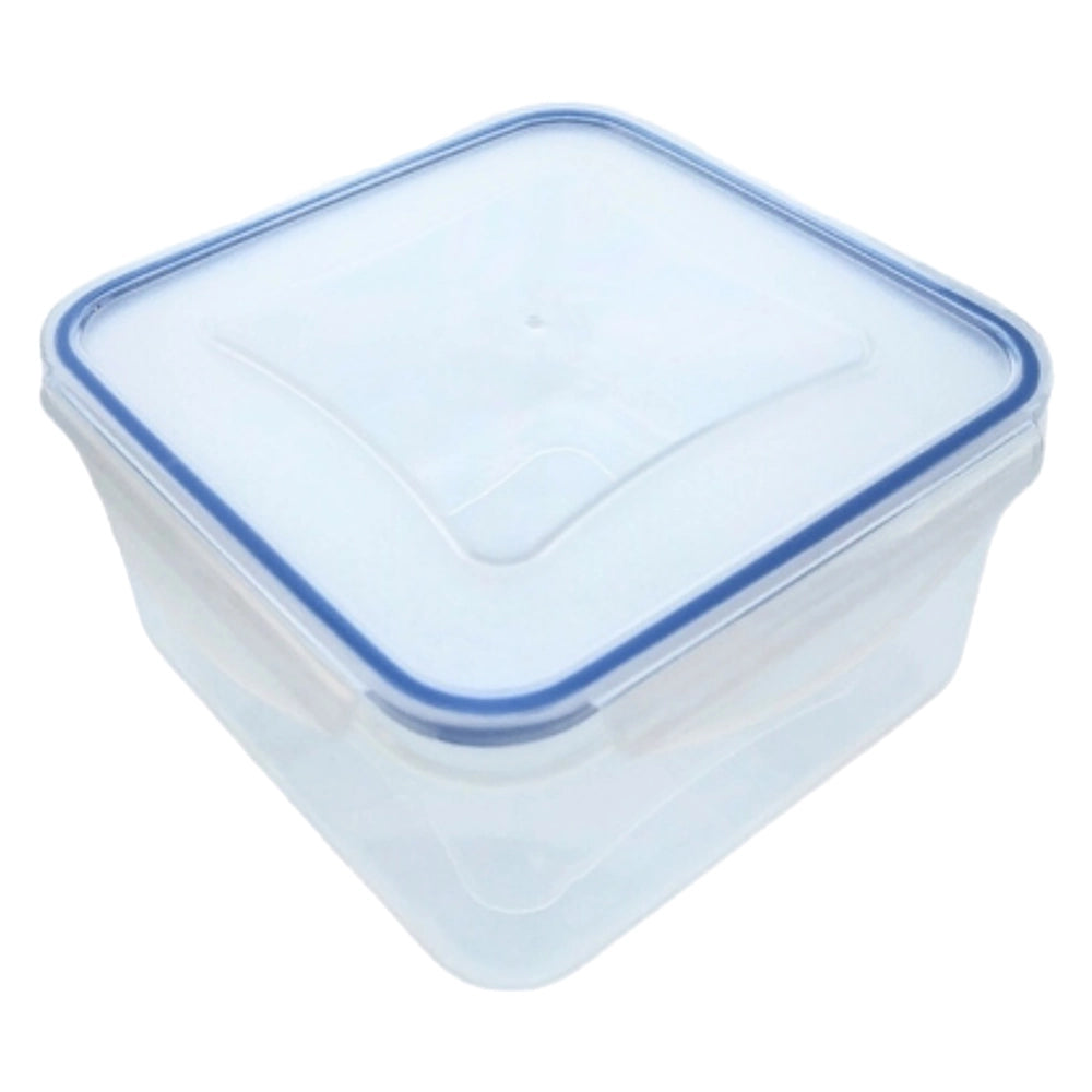 CONTENITORE QUADRO IN PLASTICA 'SUPERLOCK' lt 1,2 - cm 15,5 x 15,5 x h.4,8  - ECOPLAST
