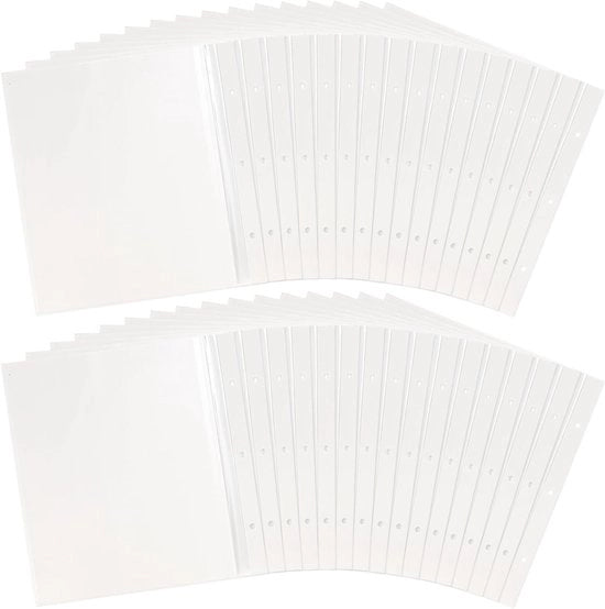 30 Stuks Navullingen voor Linnen Fotoalbums, Zelfklevend, 26x21cm, Pagine Bianche per Foto e Ricordi