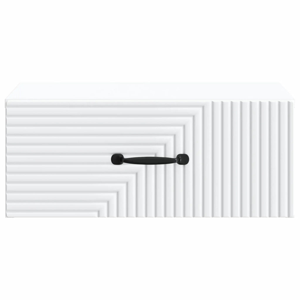 Mobiletto da notte a muro 2 pcs Bianco 49 x 34,5 x 20 cm