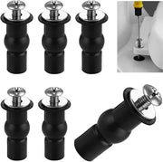 ZFKXGS 6 pezzi di fissaggio per seduta di toilette fissaggi a vite fissa per seduta di toilette set di fissaggi a gomma per seduta di toilette set di accessori per riparazione del coperchio del water.