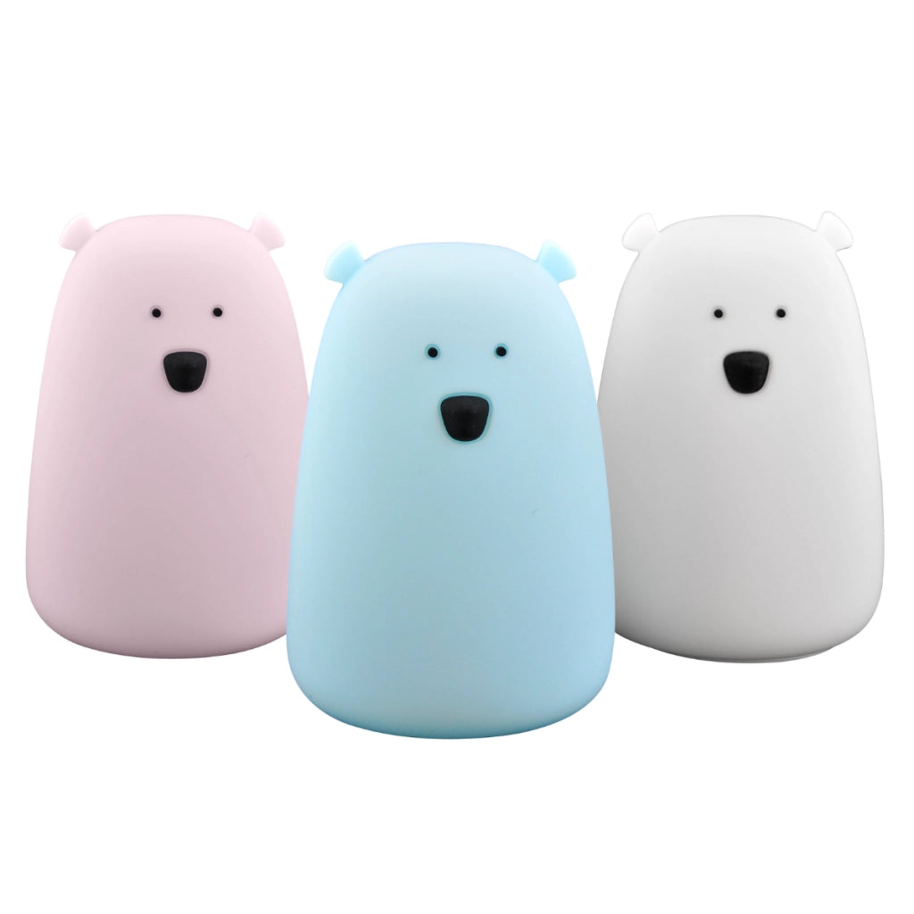 Lampada LED silicone TAP TAP blu ricaricabile USB Polux