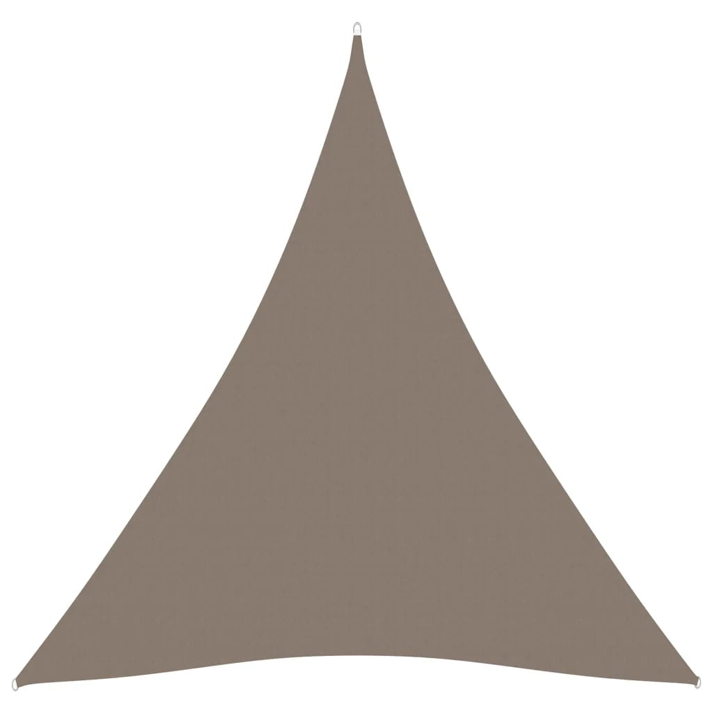 Vela ombreggiante triangolare in tessuto Oxford 4 x 4 x 4 m tortora 02_0009870