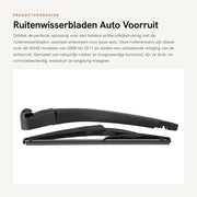 Wiper Blade di Alta Qualità - Piastra di Rinculo - Manubrio di Rinculo - Gomma Flessibile - Compatibile con W245 2005-2011 - Peso di Carico 260 g - Wiper Blade per Parabrezza