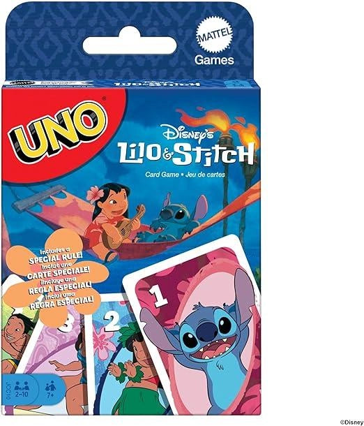 UNO Disney Lilo e Stitch, versione dell`iconico gioco di carte per tutta la famiglia, regole speciali e carte ispirate a