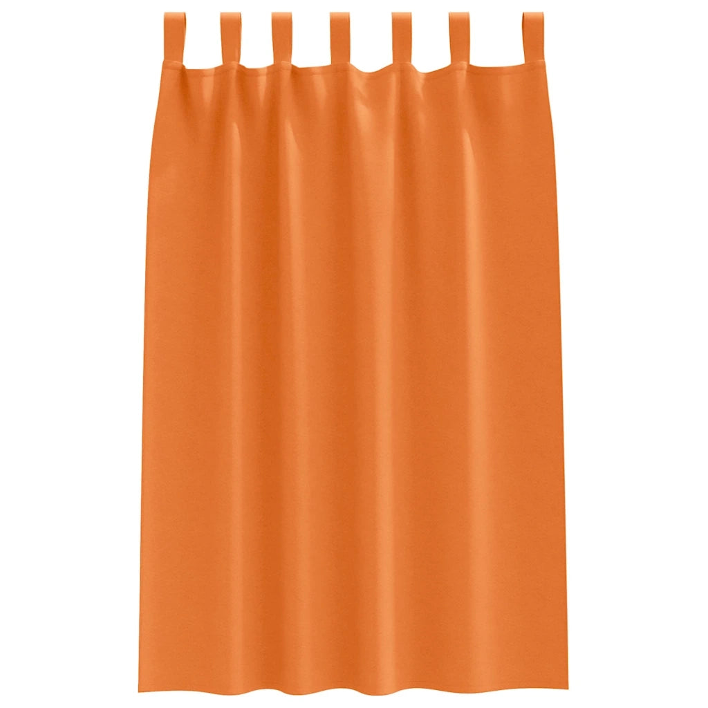 Tende Blackout con Anelli 2 pcs Arancione Vivo 175 x 140 cm 4107619