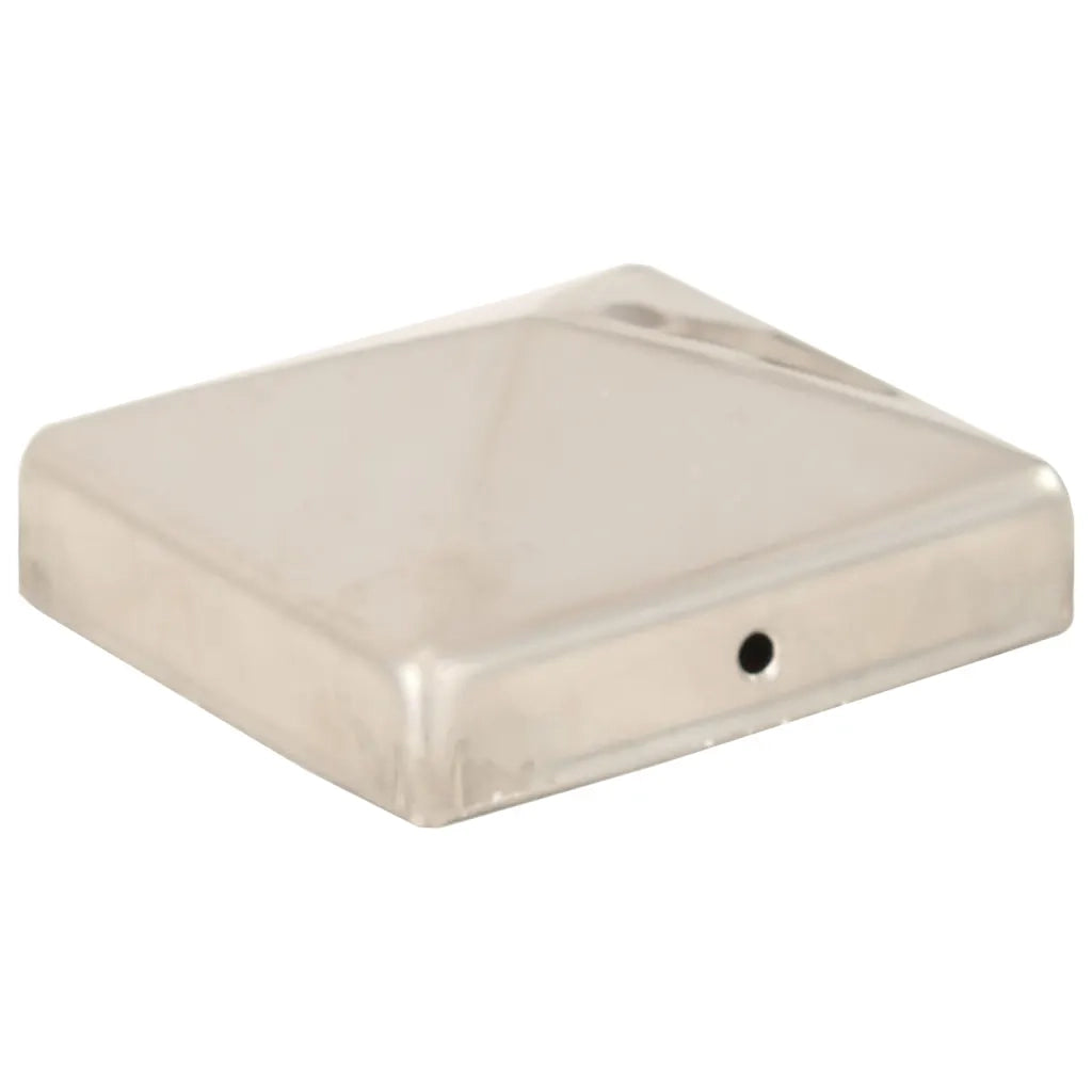 Tappi per Pali a Piramide 6 pz in Acciaio Inox 81x81 mm 145486