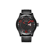 Trade Shop - Orologi Da Uomo Marca Di Qualita' In Vera Pelle Band Curren Quarzo Black8251 -