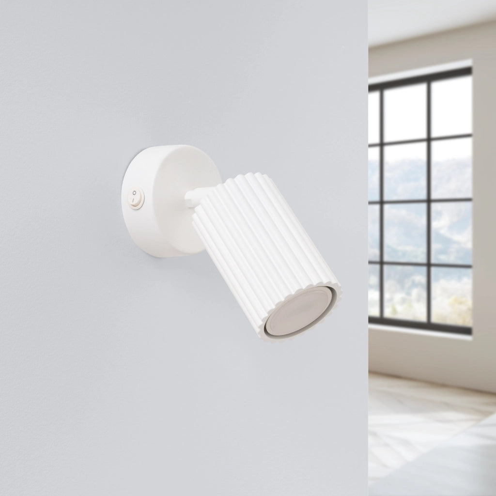 Applique moderna bianca orientabile GU10 GRAVIO Pure Lume