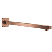 Braccio Doccia Quadrato Rea Js-9022brg 40cm Brush Copper