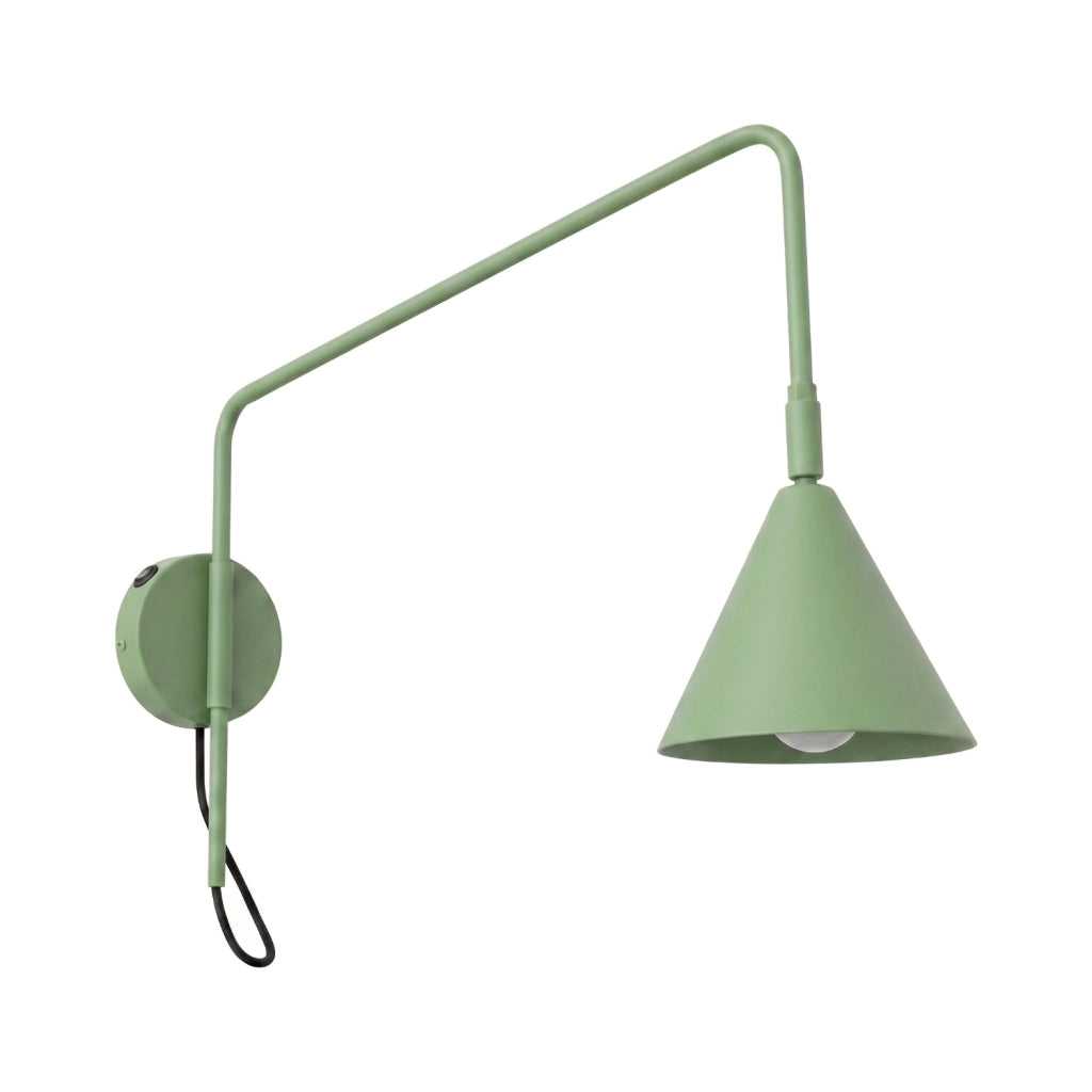 Applique NOX 1 salvia con interruttore