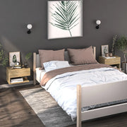Comodini a Muro 2 pz Rovere Sonoma 810960