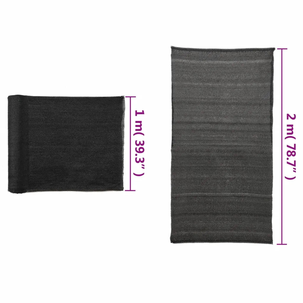 Rete per Privacy in HDPE 2x10 m Nera 45237