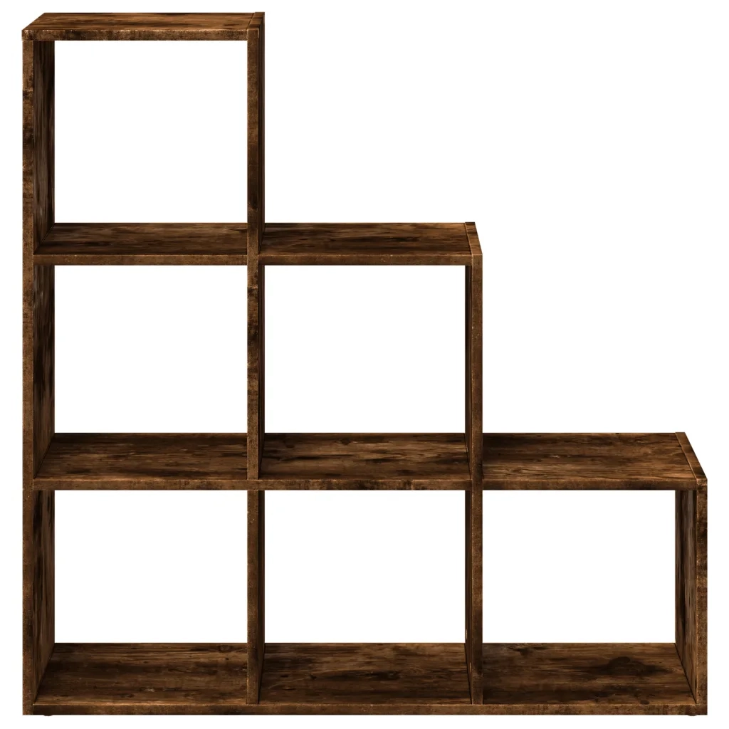 vidaXL Libreria Divisorio 3Ripiani Rovere Fumo 99x29x99cm Truciolato