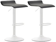 Set 2 Sgabelli Bar Dyn V2 In Similpelle nero,bianco