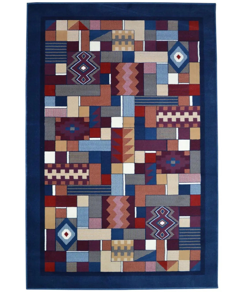 Tappeto ROYAL GAMMA 2064 BLU AZZURRO cm.140x210 arredo salotto disegno moderno geometrico arredo casa