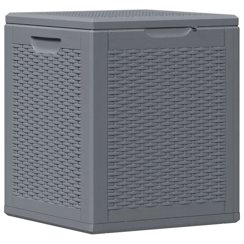 Contenitore da Giardino Grigio in Rattan PP 90 L CFW1502084