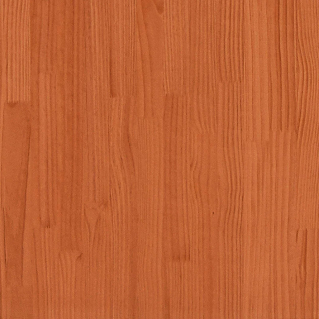Sedia da giardino-Poggiapiedi da Giardino Legno di pino massiccio Marrone Cera 201720