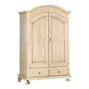 Armadio in legno Shabby chic mod cipolla avorio anticato