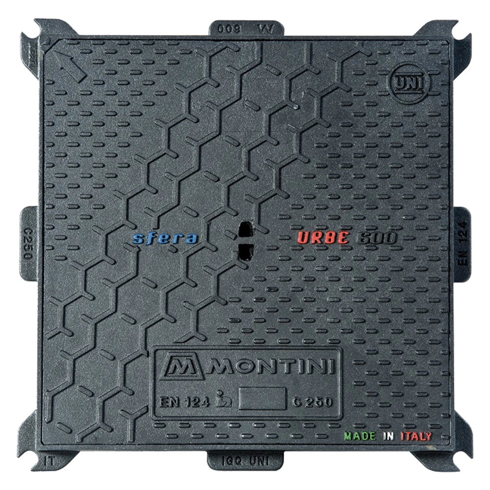 CHIUSINO IN GHISA C250 URBE - 70 x 70 - Kg 40 - MONTINI