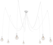 Lampadario sospeso Nowodvorski Spider bianco 7xE27 Ø300cm moderno